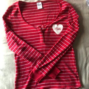 Pink Waffle Long-sleeve Shirt